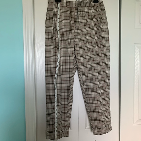 Top Man Plaid Straight Leg Dress Pants (unisex) - Picture 10 of 12
